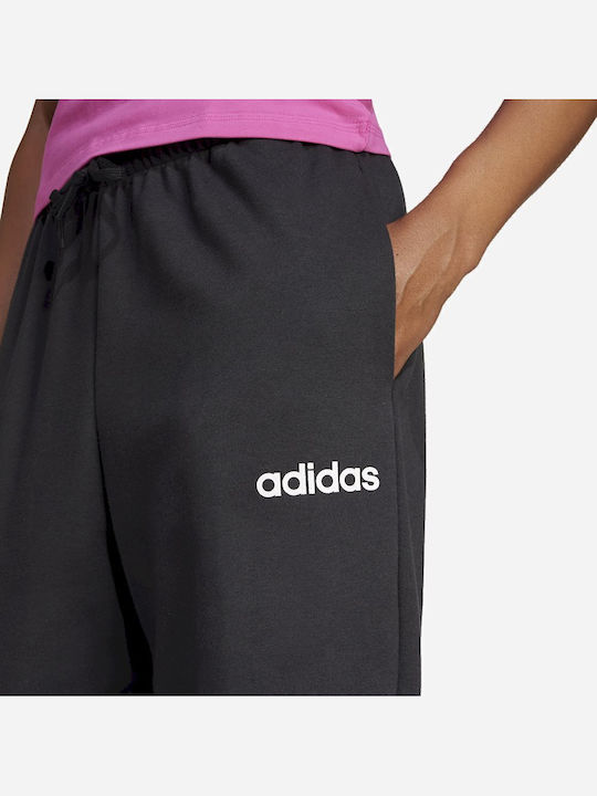 Essentials Linear French Terry Cuffed Sweatpants Black