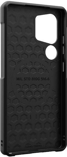 UAG Back Cover Piele / Silicon / Plastic Rezistent Negru (Galaxy S25 Ultra)