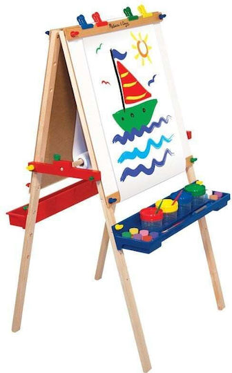 Adjustable Wooden Easel Writing Board Melissa Doug