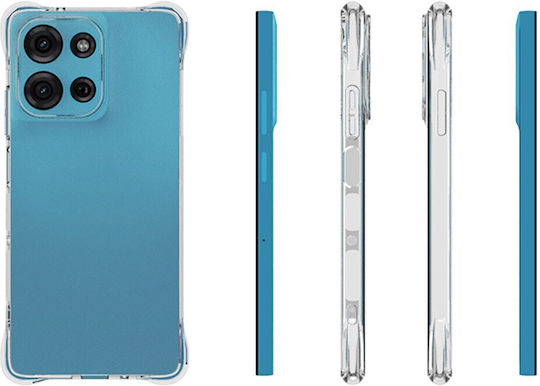 Moto Umschlag Rückseite Silikon Transparent (Motorola Moto G75 5G)