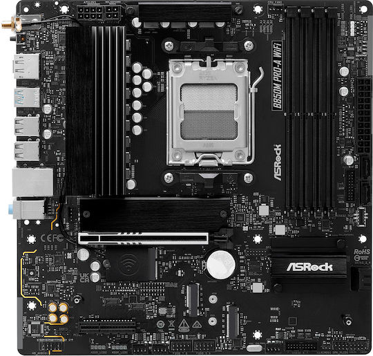 ASRock B850M Pro-A WiFi Mainboard Micro ATX mit AMD AM5 Sockel