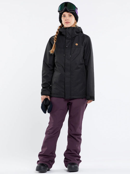 Volcom Bolt Insulated H0452413-BLK Γυναικείο Μπουφάν για Σκι & Snowboard Μαύρο