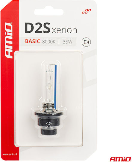 AMiO Lamps Car & Motorcycle D2S Xenon 8000K Cold White 12V 35W 1pcs