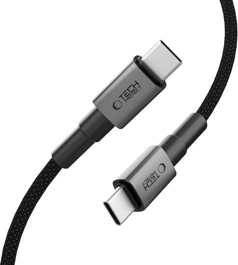 Tech-Protect Ultraboost USB 2.0 Cable USB-C Male - USB-C 60W PD Gray 1m