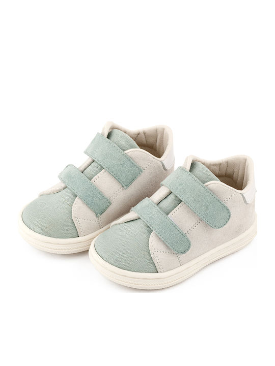 Babywalker Βαπτιστικά Δερμάτινα Sneakers Τιρκουάζ