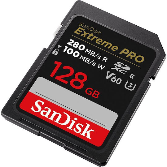 Sandisk Extreme PRO SDXC 128GB U3 V60 UHS-II с адаптер