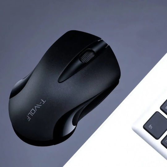 T-Wolf Q2 Ασύρματο Mini Ποντίκι Μαύρο