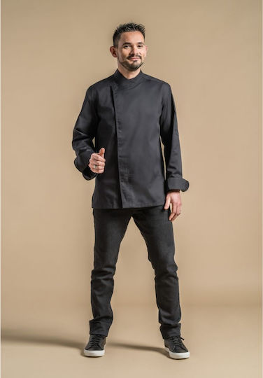 Clement Design Σακάκι Σεφ Μαύρο με Murano