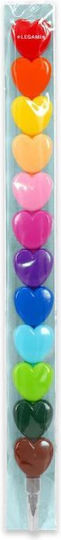 Legami Κηρομπογιές 12 Stackable Crayons Dream In Colour Hearts Stckit1