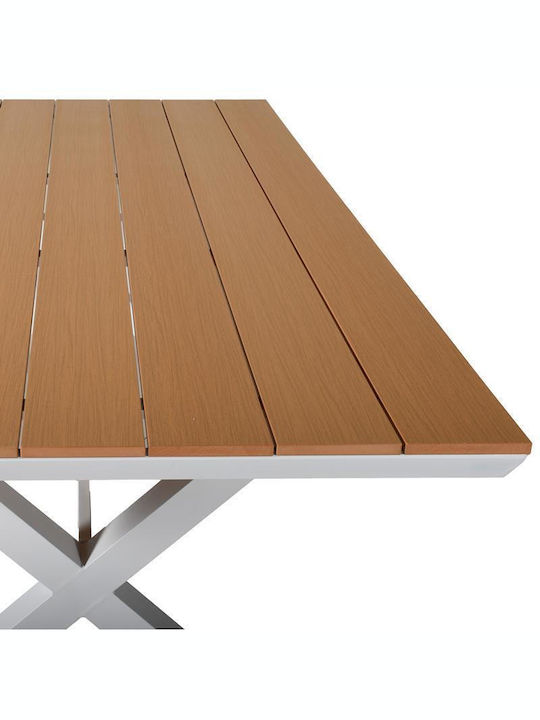 Tisch Stabil Fl6510 White 180x100x75cm