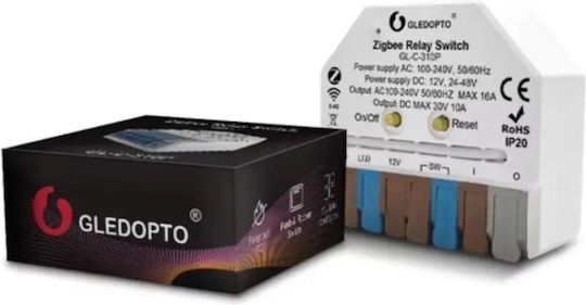 Gledopto Smart Switch ZigBee & RF 16A με Τηλεχειριστήριο