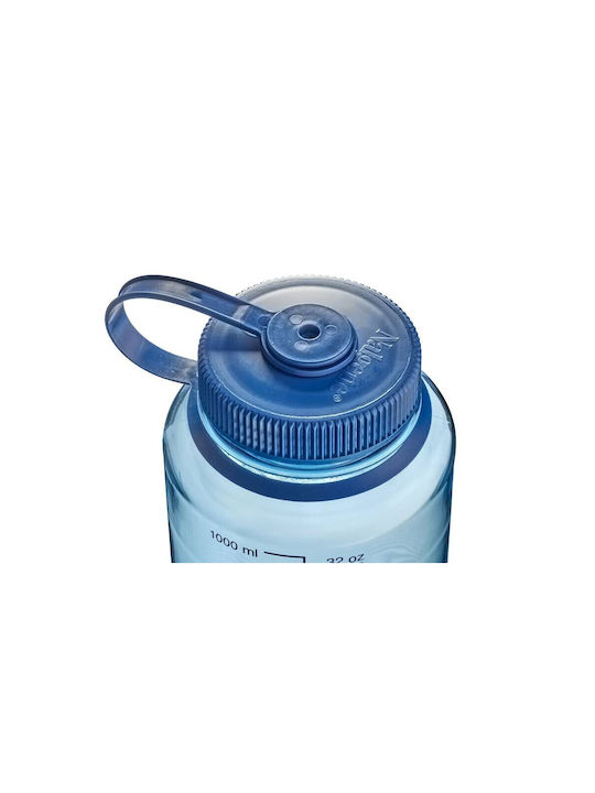Nalgene Wide Mouth Sustain Water Bottle Plastic 1000ml Blue