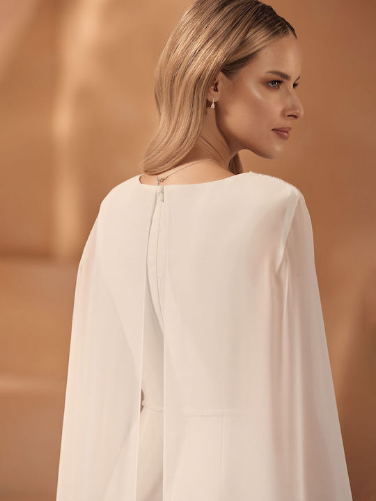 Braut-Elfenbein-Jumpsuit Lotus