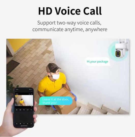 EDUP EH-1080P21 IP Камера за наблюдение Wi-Fi Full HD 1080p Водоустойчива с Двупосочна Комуникация