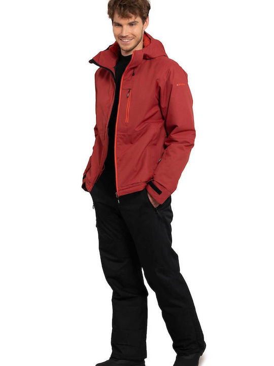 Icepeak Chester 56229659-470 Ανδρικό Μπουφάν για Σκι & Snowboard Κόκκινο