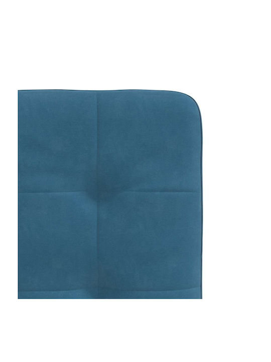 Dining Room Velvet Chair Blue 45x54x83cm 2pcs