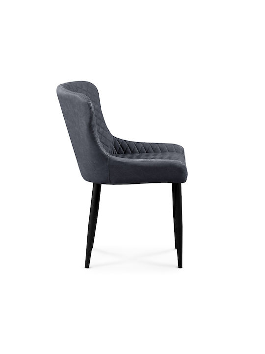 Lion Dining Room Fabric Chair Grey 48x55x50cm