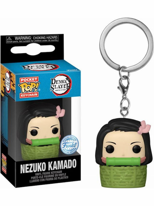 Funko Pocket Pop! Keychain Animation: Demon Slayer - Nezuko Kamado in Basket Special Edition