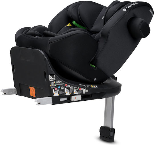 Osann One 360 SL Детско Столче за Кола i-Размер с Isofix Изцяло черно 0-36 кг