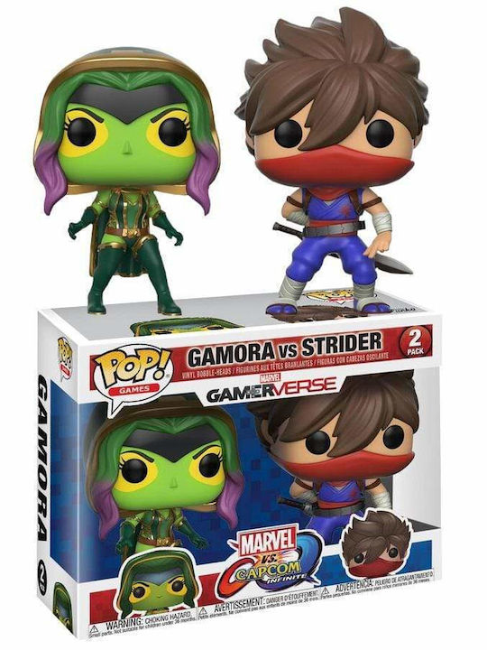 Funko Pop! Games: Marvel vs Capcom Infinite - Gamora vs Strider 2-P Bobble-Head