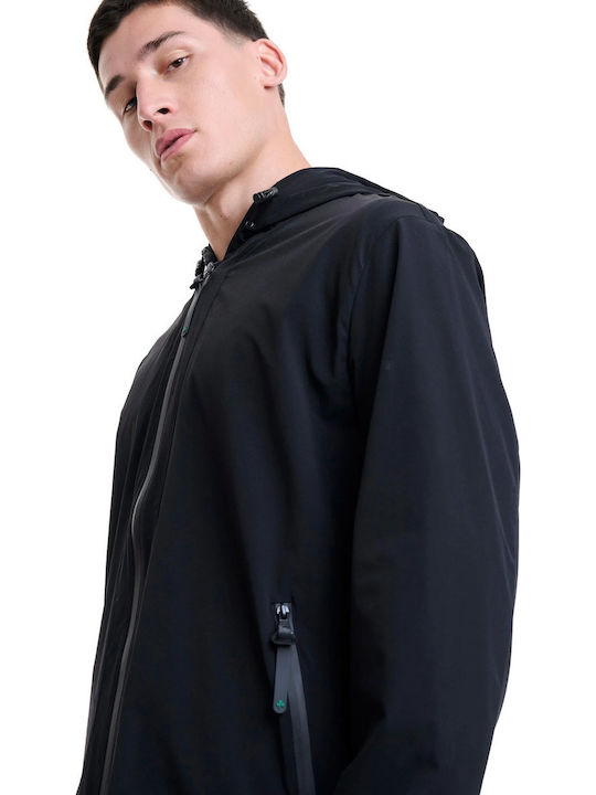 Jacke Winddicht Schwarz