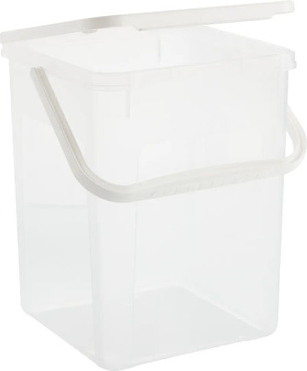Rotho Babydesign Plastic Storage Box with Lid Transparent 23x23.5x27cm 1pcs