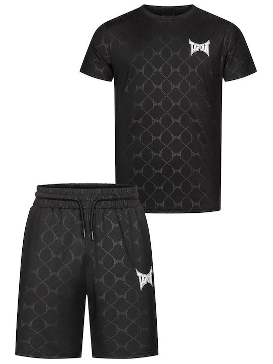 Sport Herren Shorts Set Schwarz/Weiß