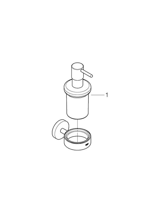 Grohe Essentials Επιτοίχιο Dispenser Γυάλινο Ασημί 160ml