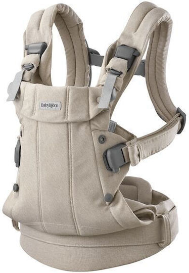 BabyBjorn Classic Carrier Harmony Woven Beige with Maximum Weight 15kg