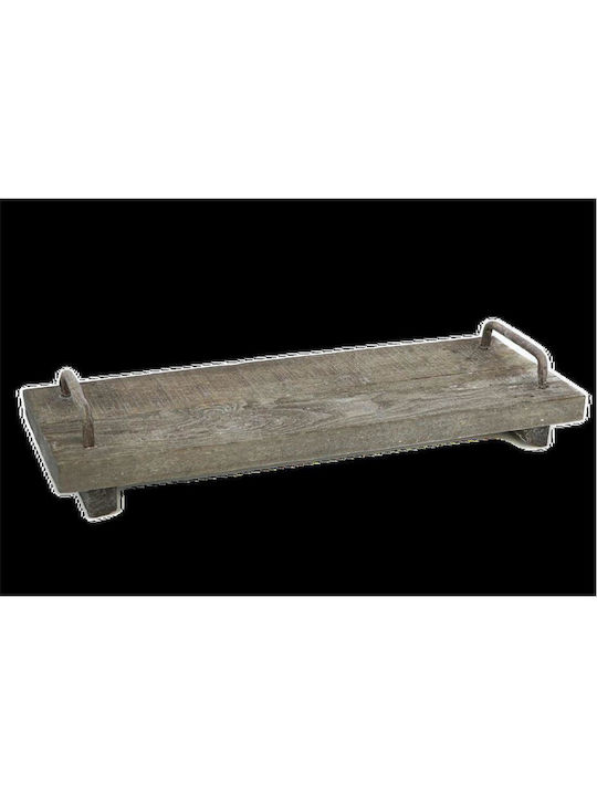 Atmosphera Дърво Поднос за сервиране с Дръжки в Сив Цвят 50x14x4см 012.861933127 1бр