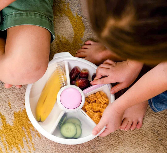 GoBe Παιδικό Πιάτο Φαγητού Snack Spinner Large Μπλε