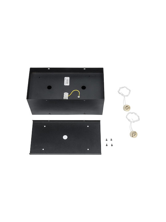 GloboStar Double Spot with Socket GU10 in Black Color