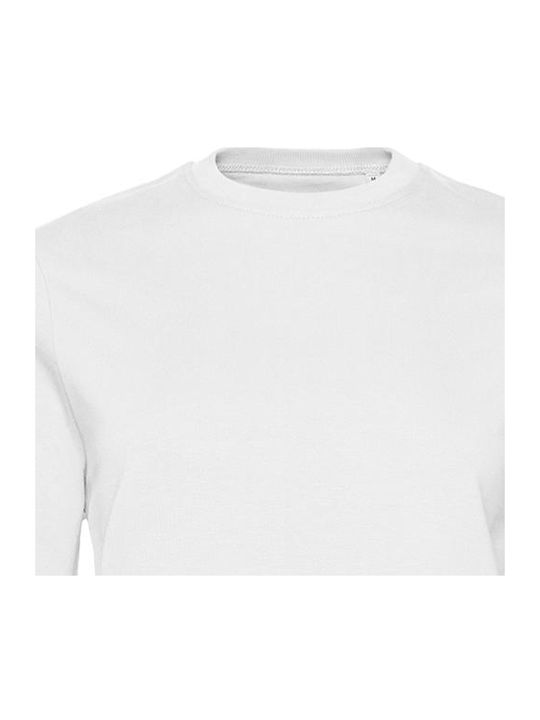 B&C Women's Long Sleeve Promotional Sweatshirt White