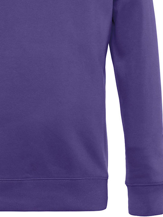 B&C Men's Long Sleeve Promotional Sweatshirt Radiant Purple