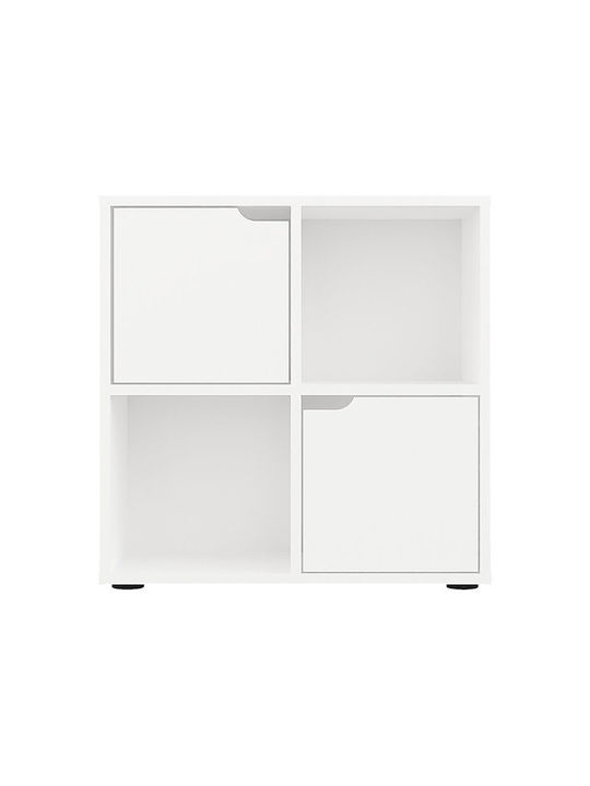 Βιβλιοθήκη Bookel Λευκή Απόχρωση 59.6x27.5x60.4εκ.