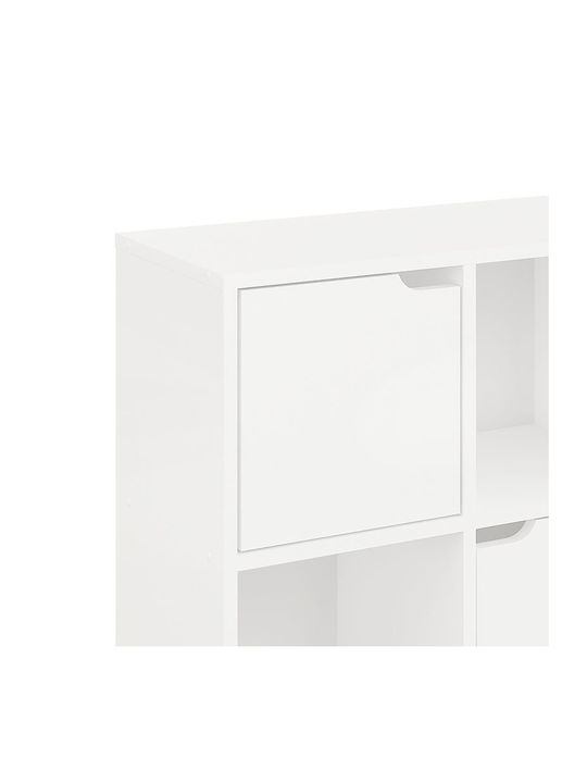 Βιβλιοθήκη Bookel Λευκή Απόχρωση 59.6x27.5x60.4εκ.