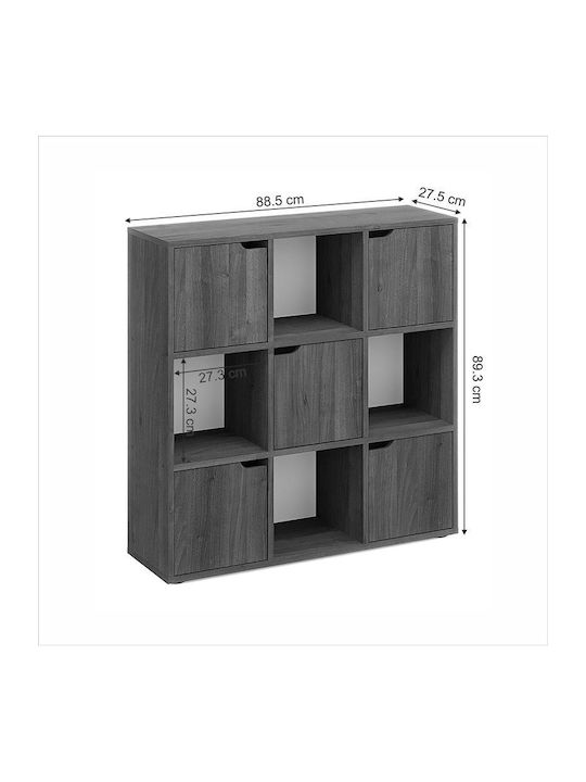 Βιβλιοθήκη Bookel Καρυδί 88.5x27.5x89.3εκ.