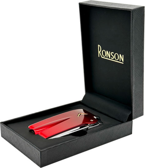 Ronson Premiere Varaflame Flame Lighter In Red Colour