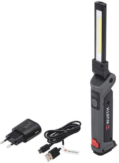 Wurth Φακός Συνεργείου Επαναφορτιζόμενος LED IP54 Διπλής Λειτουργίας με Φωτεινότητα έως 700lm