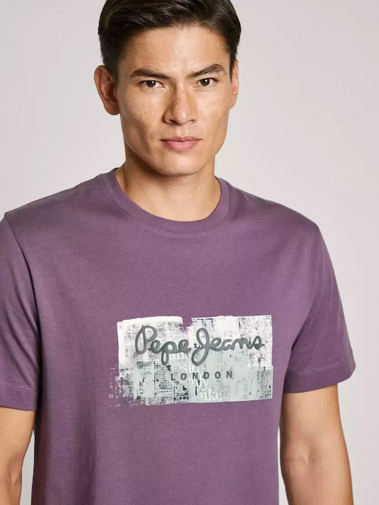 T-shirt Μωβ