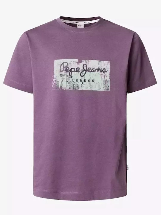 T-shirt Μωβ