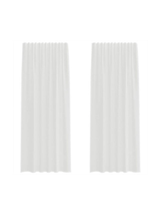 vidaXL Curtain Window with Pencil Pleat White 140x225cm