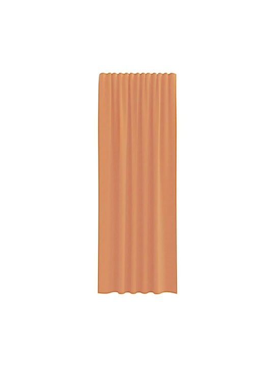 vidaXL Set Vorhänge mit Bleistiftfalten Orange 140x260cm