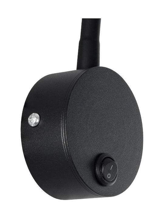 GloboStar Single LED Warm White Spot in Black Color