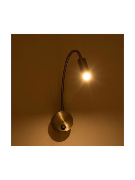 GloboStar Monos LED Alb Cald Spot în Culoare Argintiu