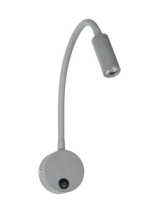 GloboStar Einzel LED Warmes Weiß Spot in Gray Farbe
