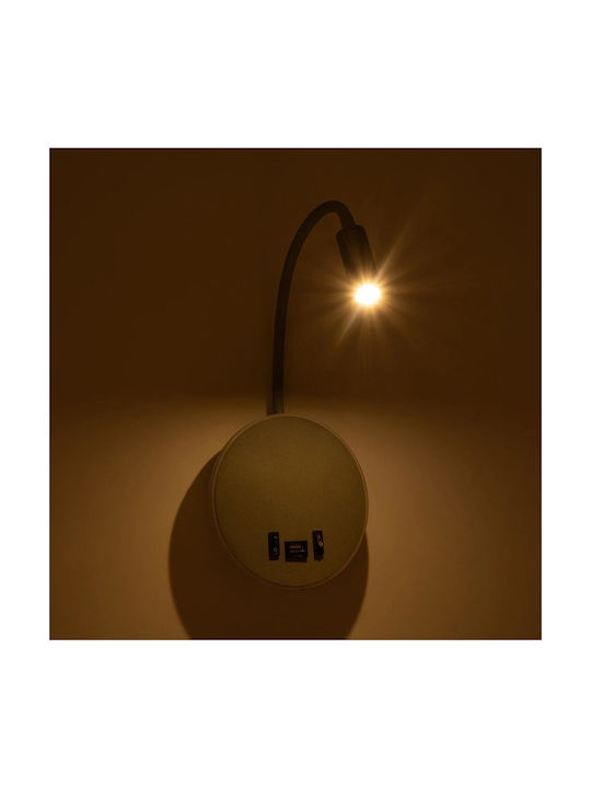 GloboStar Single LED Warm White Spot in Gray Color