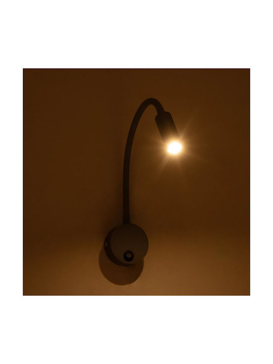 GloboStar Einzel LED Warmes Weiß Spot in Gray Farbe