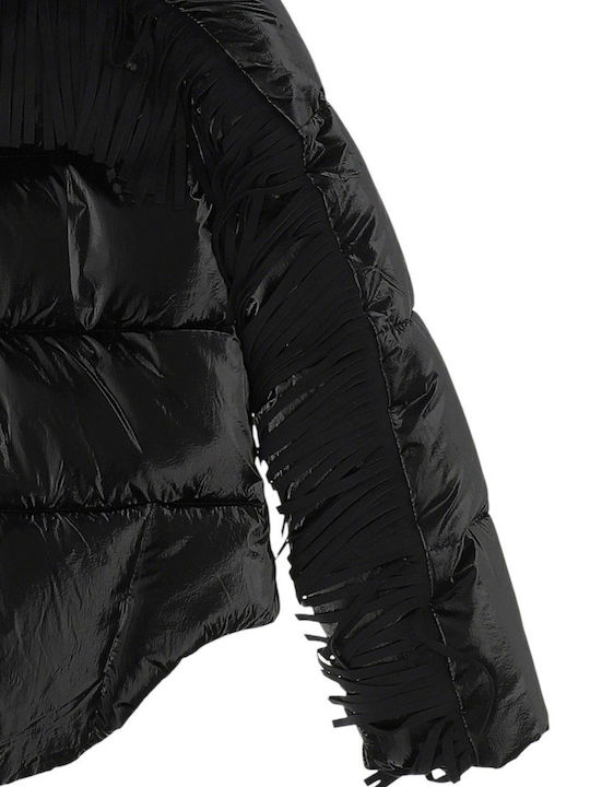 Kids' Casual Jacket Short with Hood Black