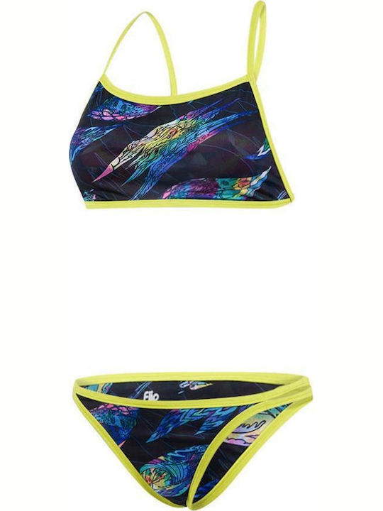 Rain Splash Flip Reverse Sportlich Bikini-Set Mehrfarbig 8-11339-C594